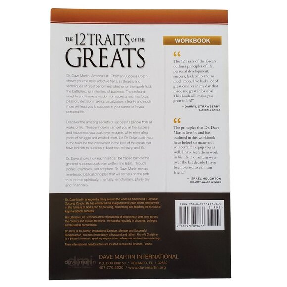 The 12 Traits Of The Greats Book Set By Dr. Dave Martin 6 CDs & 6 DVDs, Workbook - Picture 6 of 12